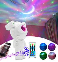 Projetor Luz Galaxias Toca Musica Bluetooth Galaxia USB Projeção Estrelas