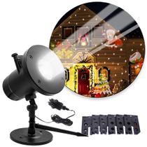 Projetor Magico Natalino Refletor Led Holofote Espeto Jardim