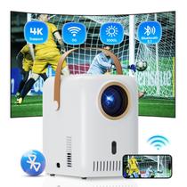Projetor Milgeol E21 - Full HD 1080P e 4K com Suporte - 12000 Lumens