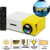 Projetor Mini Portátil LED 1080p Full HD para Filmes YG300