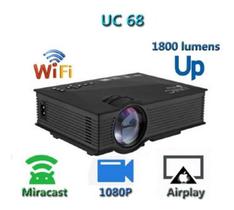 Projetor Mini Unic UC68 1800lm Preto Full HD 1080p