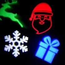 Projetor Natal LED Holografico Natalino Espeto Neve Jardim Bivolt Flocos Festas Canhao de Luz