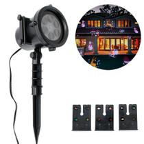 Projetor Natal Led Natalino Desenhos Laser Espeto Jardim