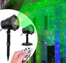 Projetor Natal Led Natalino Jardim Holográfico Laser Espeto