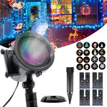 Projetor Natalino Led Luz Refletor De Natal Ip65 Jardim M01