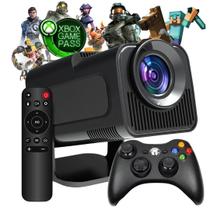 Projetor para +500 jogos do Gamepass crianças e adultos filmes muito mais Streaming em tela Gigante