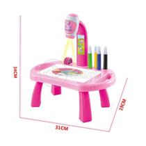 Projetor Para Desenho Infantil Aprendizagem Robo Rosa Projetor Para Desenho Infantil Aprendizagem Robo Rosa