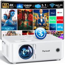 Projetor Pericat Native 1080P 13000L 4K WiFi Bluetooth
