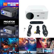 Projetor Portátil 4K com Espelhamento Sem Fio para Android e iOS WiFi Bluetooth 5.0 HDMI Focagem a Laser e Correção Automática de Imagem Projetor Portátil 4K com Espelhamento Sem Fio para Android e iOS WiFi Bluetooth 5.0 HDMI Focagem a Laser e Correção Automática de Imagem