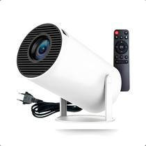 Projetor Portátil 4k HD Branco Bluetooth 110V/220V HY300
