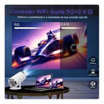 Projetor Portátil Hy300 4k Android Full Hd Smart Wifi Cinema - TOP