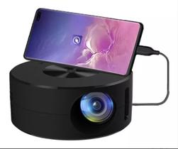 Projetor portátil Yt200 com WiFi, alto-falante embutido