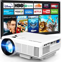 Projetor PURSHE Mini portátil Full HD 1080P 7500 lúmens Projetor PURSHE Mini portátil Full HD 1080P 7500 lúmens