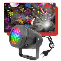 Projetor Refletor Laser Led Decoração Natalino Iluminação Desenhos Festa Natal Projetor Refletor Laser Led Decoração Natalino Iluminação Desenhos Festa Natal