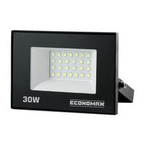 Projetor Refletor LED 30W Branca Fria Bivolt Economax