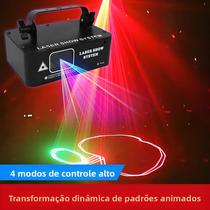 Projetor Scanner De Feixe Laser RGB Para Efeitos De Iluminação Em Palcos De DJ, Discotecas, Festas