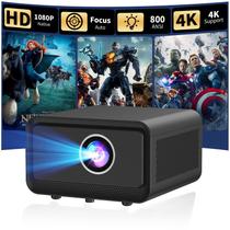 Projetor SKUOU Mini 1080P WiFi Bluetooth 800 ANSI Lumens Projetor SKUOU Mini 1080P WiFi Bluetooth 800 ANSI Lumens