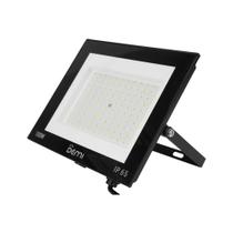 Projetor Slim LED 100W 6500K Demi 9856 IP65 Preto