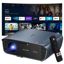 Projetor Smart Caiwei S7 2000 ANSI Lumens Com Android 14 Bluetooth 5.4 Wifi 5g Para Jogos