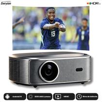 Projetor Smart Everycom HQ11W 3600 ANSI Lumens Android 15 Bluetooth Ótica Selada