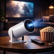 Projetor Smart Portátil Full HD WiFi Bluetooth Cinema em Casa Android HY300