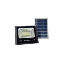 Projetor Solar 40W Linha Solar Branco Frio IP65 Luminatti 2 anos de garantia