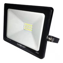 Projetor SuperLed Slim Preto Bivolt de 10 Watts e 6500K - 03261 - OUROLUX Projetor SuperLed Slim Preto Bivolt de 10 Watts e 6500K - 03261 - OUROLUX