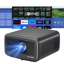 Projetor Touyinger Q12W Pro 2800 ANSI Lúmens Com Android 12 Bluetooth 5 Wifi 5 Ótica Selada LAN HDMI USB