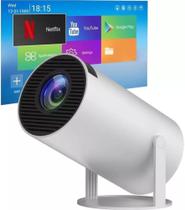 Projetor ultra hd 4k hdmi portatil entrada p/ cartão de memória usb 110/220v