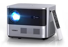 Projetor VIZONY FHD 1080P 4K com suporte 800 ANSI 5G WiFi Bluetooth