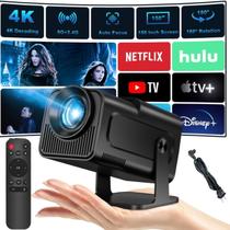 Projetor Wi-Fi 4K HY320 Android Smart TV - Ótimo Projetor Wi-Fi 4K HY320 Android Smart TV - Ótimo