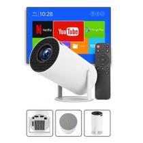 Projetor WiFi Bluetooth Android 11 HDMI USB 4600 Lúmens