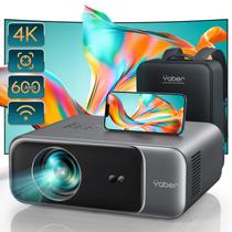 Projetor YABER Pro V9 600 ANSI Native 1080P WiFi 6 Bluetooth 5.2