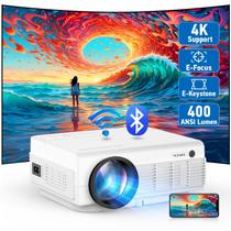 Projetor YEZMEK 4K com WiFi e Bluetooth - 1080P Suportado - 16000 Lumens