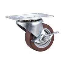 Projex 3 pol. Rodízio giratório de borracha dura D, 210 libras, 1 pacote