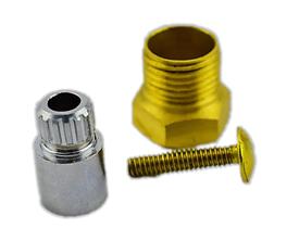 Prolongador de Castelo com 1 cm para Registro Padrão Deca 16 Estrias