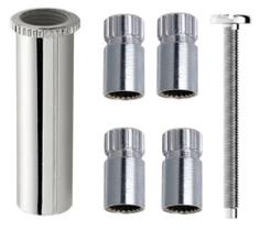 Prolongador De Registro Deca Ou Semelhante Cromado Com 40mm CÓD. 3032 - SOS METAIS SANITÁRIOS