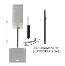 Prolongador de Subwoofer,pedestal c/ encaixe por copo,elevação pneumática (gás)