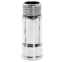 Prolongador De Torneira Parede Mesa Pia Extensão Alongador Media 6 Cm 100% Em Metal Cromado Polido 1/2" Polegadas Iguatemi