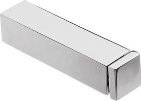 Prolongador elevacao quadrado aluminio 22x25mm polido