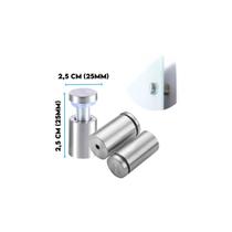 Prolongador Espaçador 2,5X2,5cm Escovado Aço Inox 201