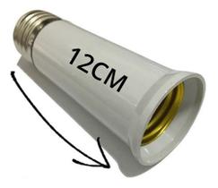 Prolongador Extensor Adaptador Bocal Soquete Lâmpada E27 - 120mm - JLIGHT