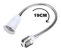 Prolongador Flexível Extensor Soquete Bocal Lâmpada E27 - 19cm