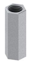 Prolongador Para Barra Roscada Vergalhão De 1/4x50mm - Luxtil Distribuidora