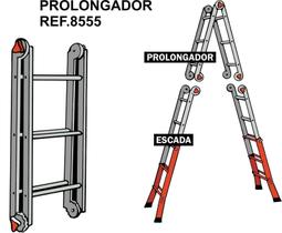 Prolongador Para Escada Telescópica Aço Zeus