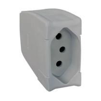 Prolongador Profissional Reforçado 10A 2P+T Cinza - 615876 - PIAL