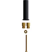 Prolongador Registro Blukit 1115C Castanho ABS Compatível Deca Vedação Precisa Instalação Banheiro