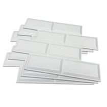 PROMO 15 PLACAS 3D PVC AZULEJO DE METRÔ (1,5 m²) - PROMO 15 PLACAS 3D PVC AZULEJO DE METRÔ (1,5 m²) -