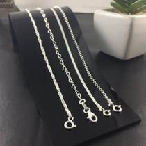 Promoção 4 Pulseira Fem. Prata Maciça 925 Laminada E Torcida
