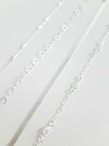 Promoção 4 Pulseira Prata Legítima 925 Coração Gota Laminada Promoção 4 Pulseira Prata Legítima 925 Coração Gota Laminada